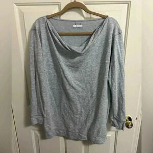 Columbia Women's Medium Gray Flecked Cowl Neck Tunic Top